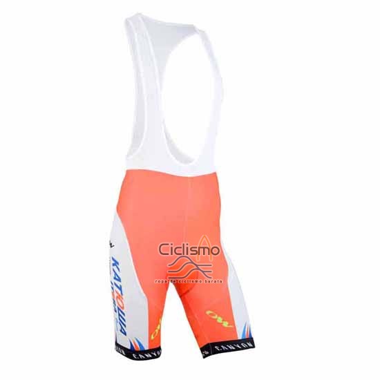 Katusha Ropa Ciclismo Culotte Corto 2015 Mangas Cortas Blanco